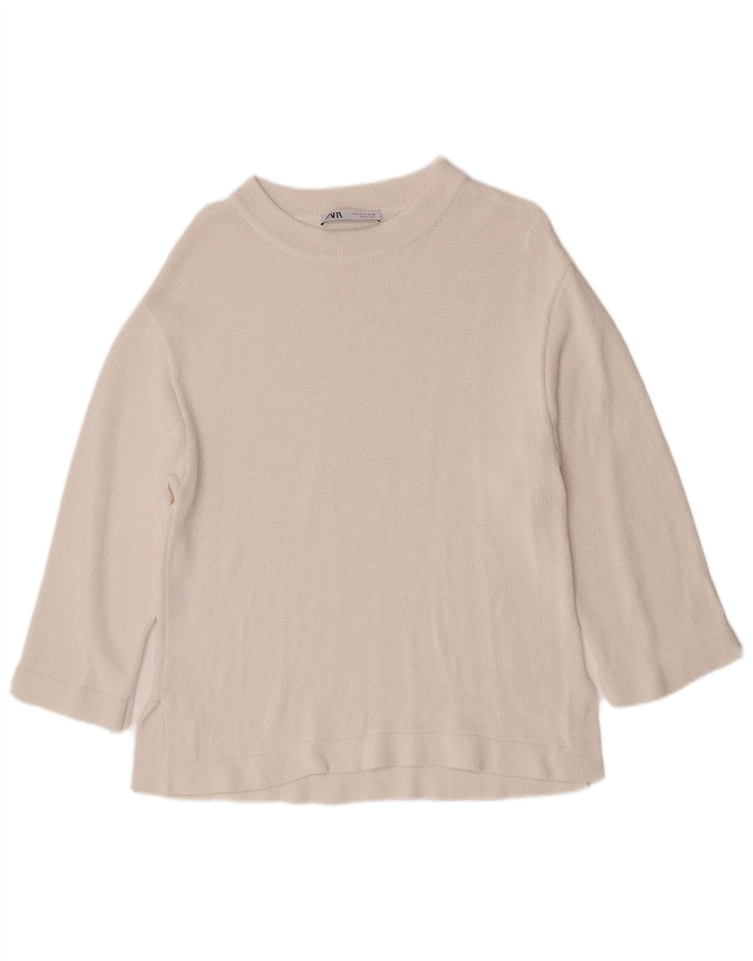 Zara Pull col bateau pour femme UK 14 Blanc moyen