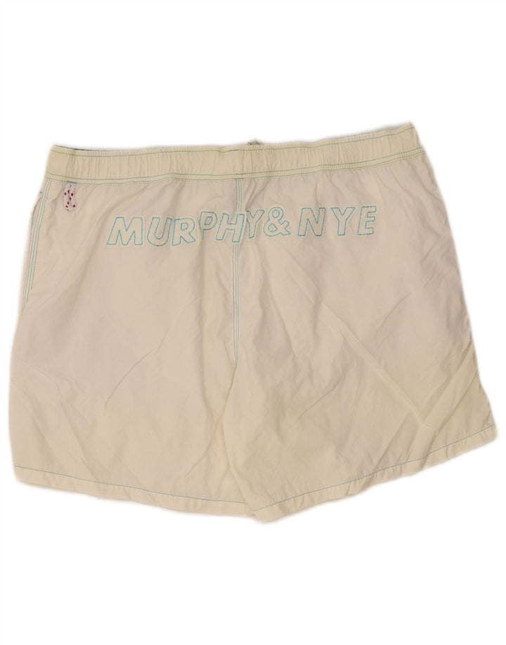 Murphy & Nye Short de Bain Graphique XL Homme Blanc Polyamide