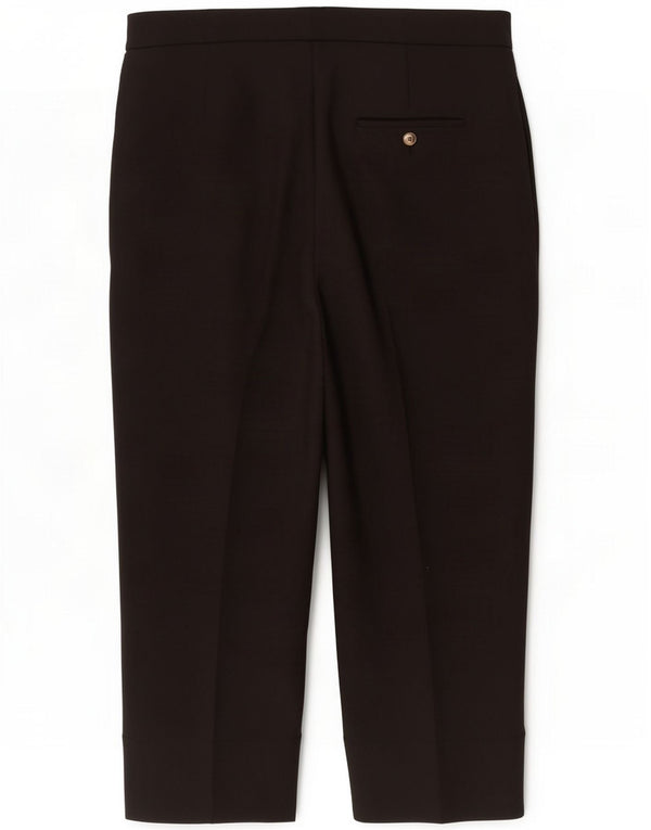 Marks & Spencer Pantalon court coupe ample pour femme UK 16 Large W38 L23 Noir