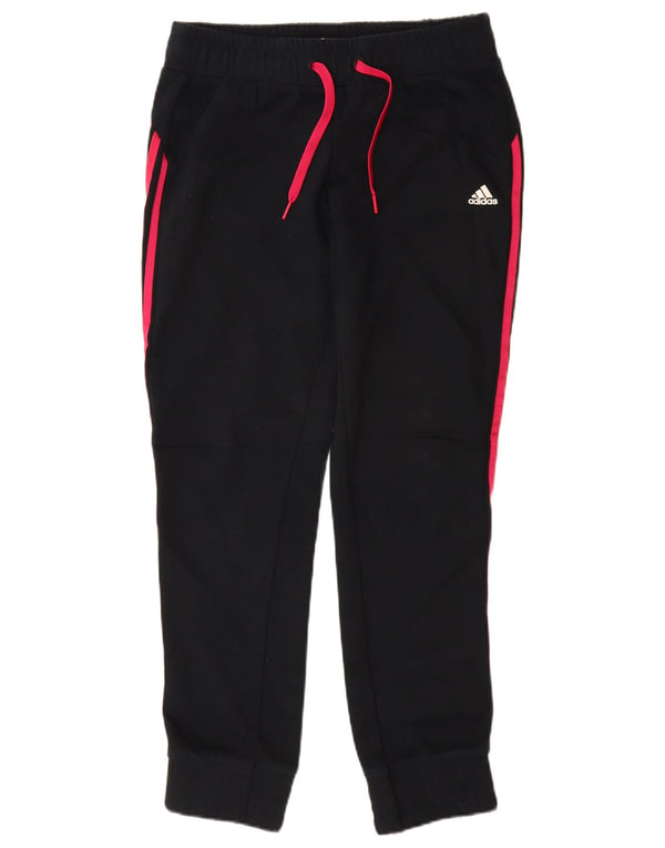 ADIDAS Pantalon de survêtement pour femme Joggers UK 12/14 Coton noir moyen