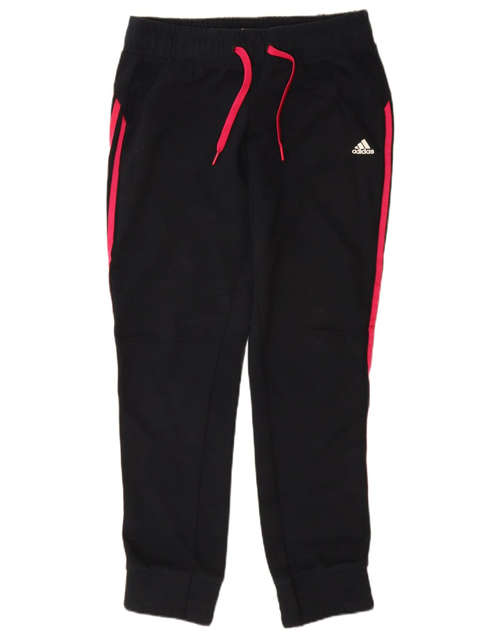 ADIDAS Pantalon de survêtement pour femme Joggers UK 12/14 Coton noir moyen