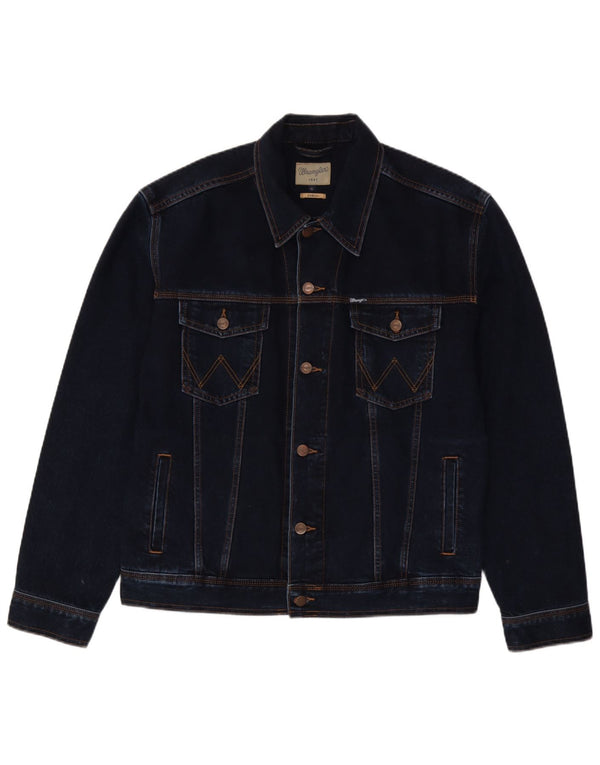 Wrangler Veste en Jean Homme UK 42 XL Bleu Marine Coton