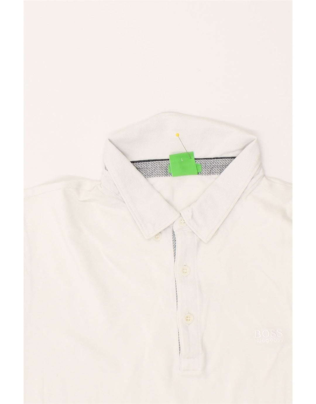 HUGO BOSS Polo Regular Fit Homme Blanc