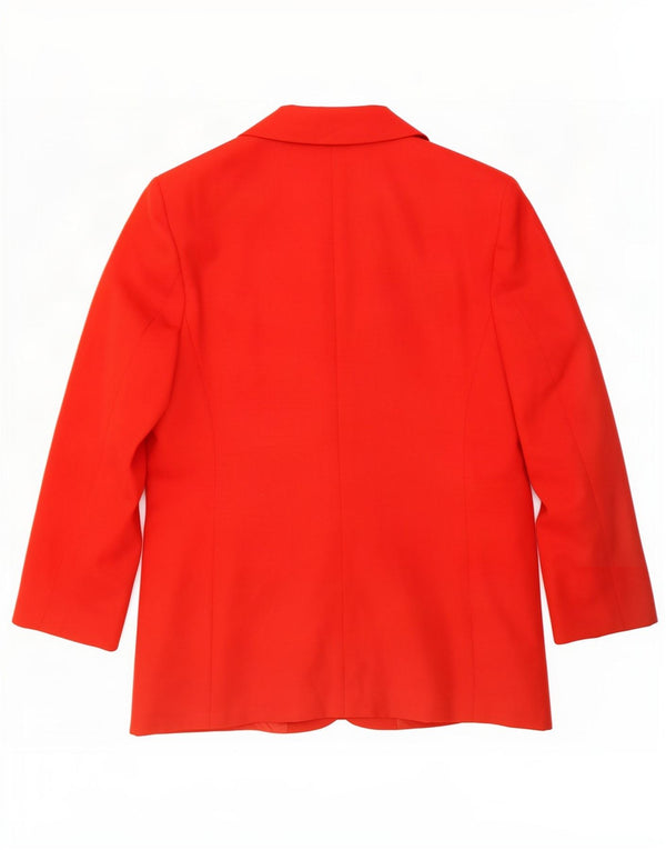 Luisa Spagnoli Veste blazer à 2 boutons pour femme à manches 3/4 IT 44 Rouge moyen