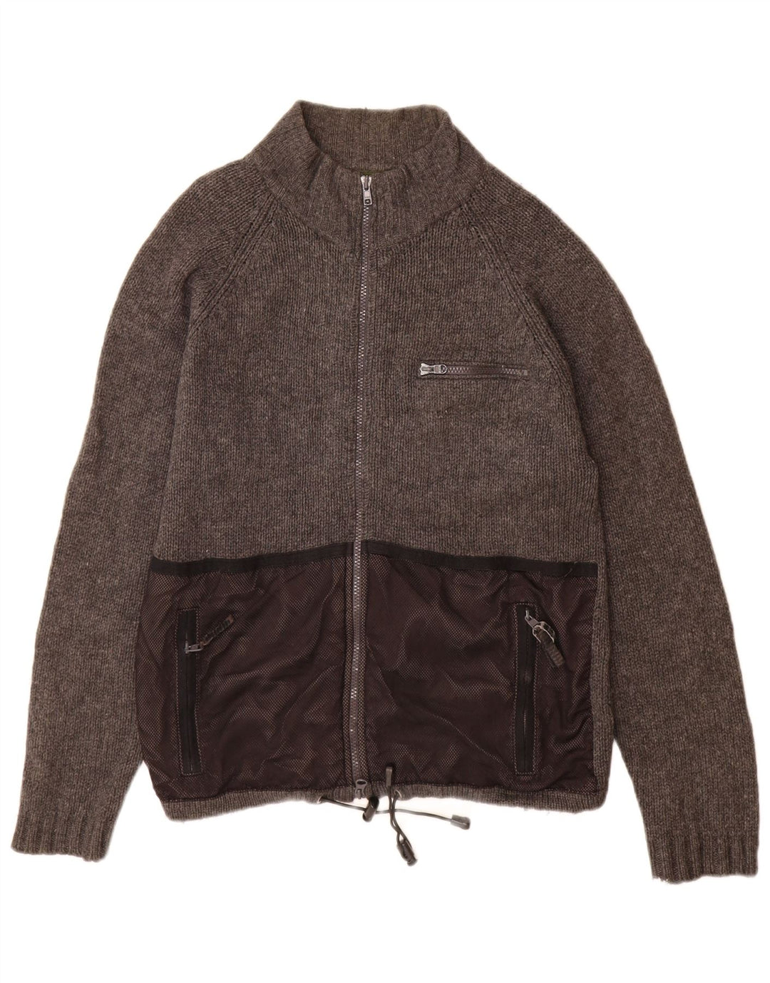 Timberland Pull Cardigan Homme Gris Moyen Laine