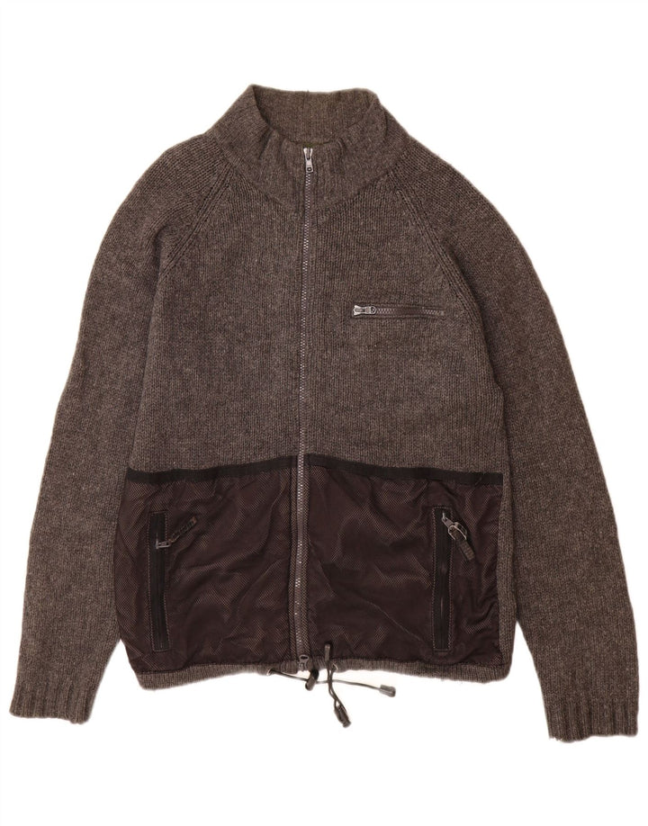 Timberland Pull Cardigan Homme Gris Moyen Laine