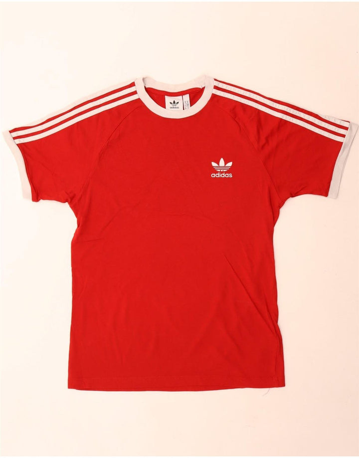 Adidas T-Shirt Homme Top Rouge Moyen Coton