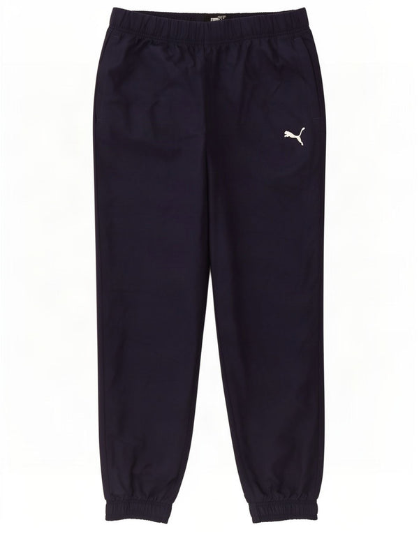 Puma Pantalon de survêtement pour homme en polyester bleu marine Taille L