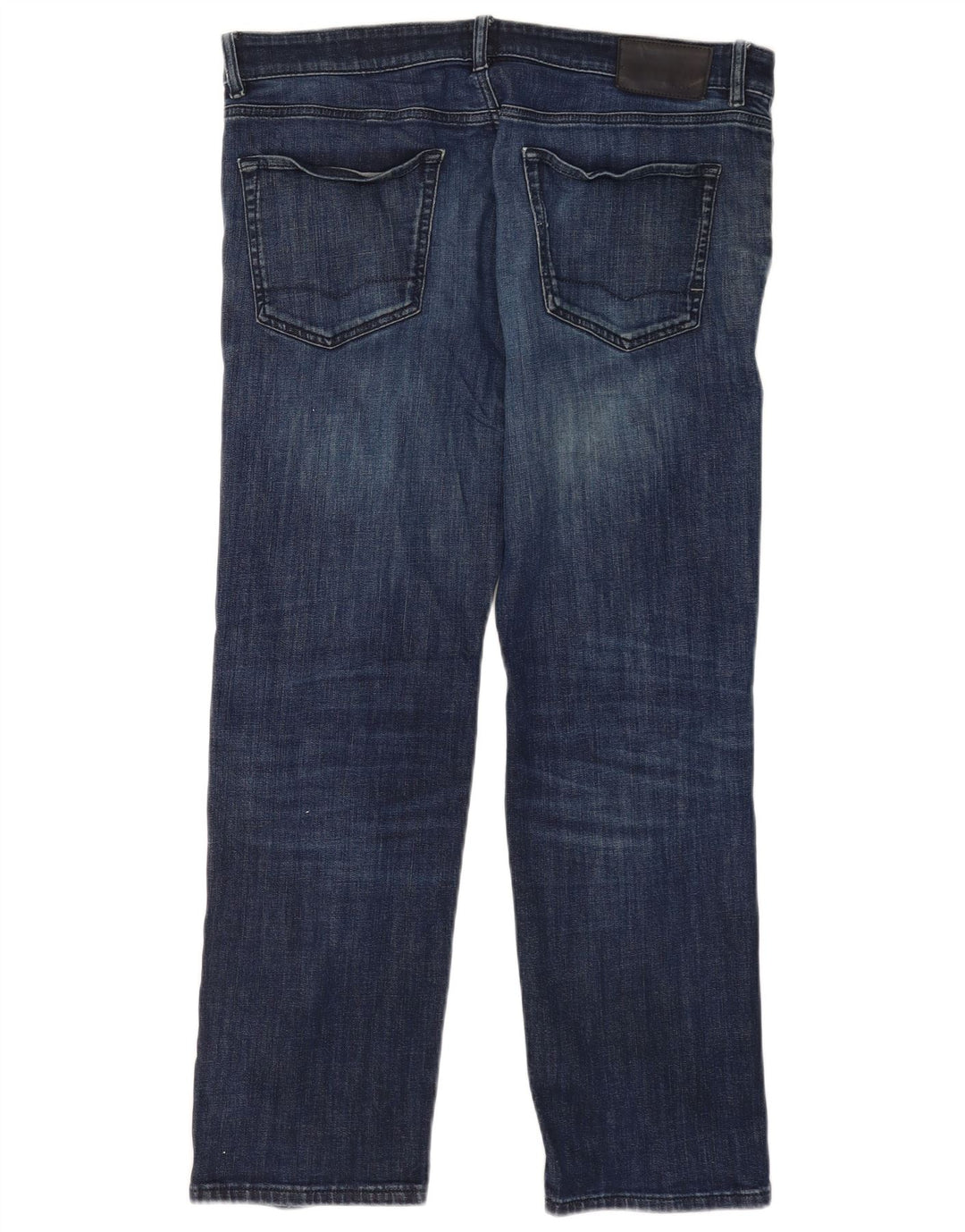 Hugo Boss Femme Jean droit régulier W36 L32 Bleu Coton