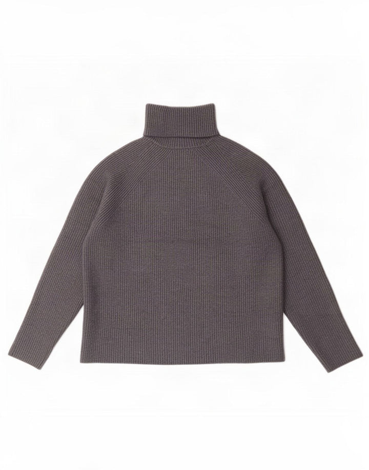 Marks & Spencer Pull court à col roulé pour femme Gris moyen UK 12