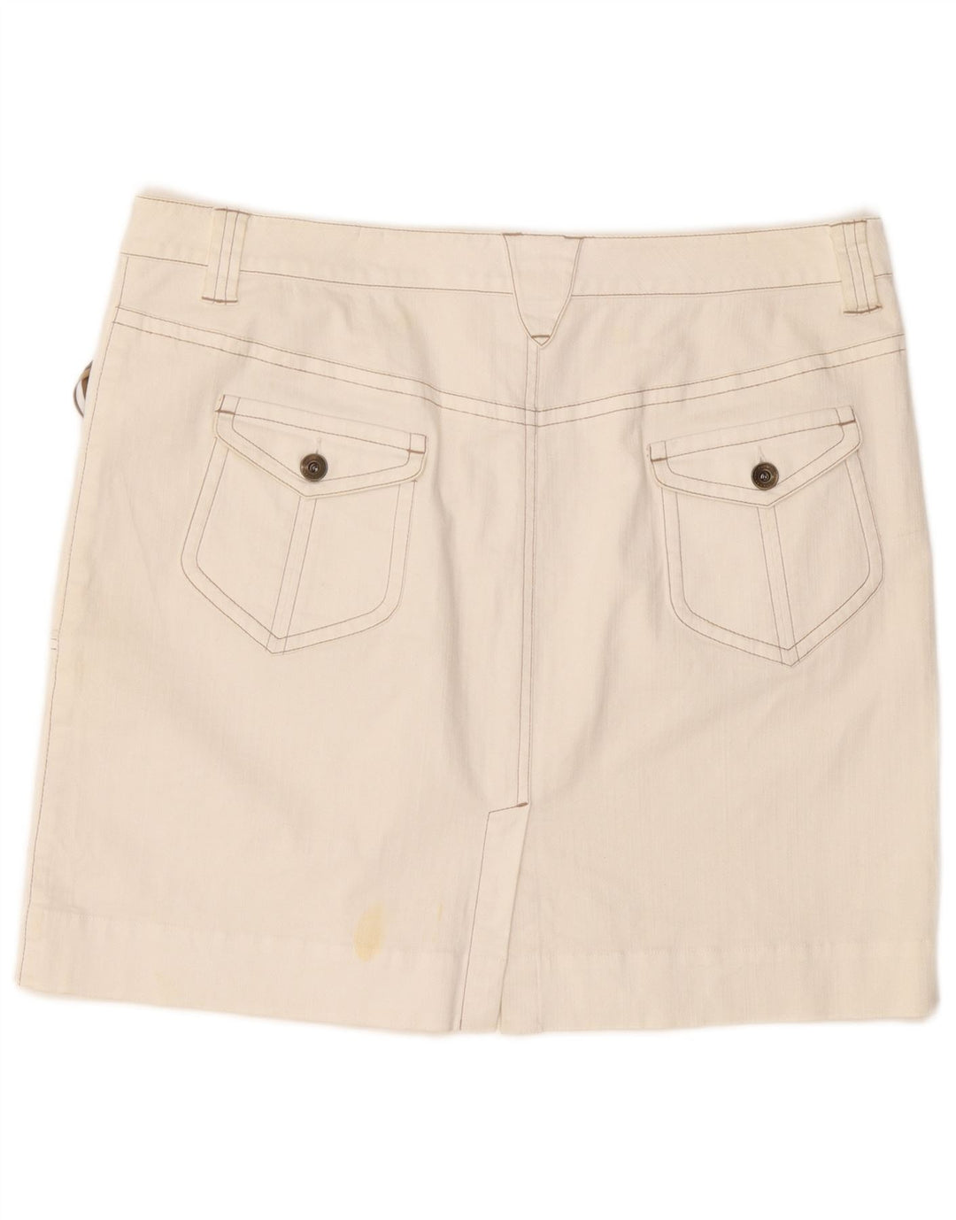 MARLBORO CLASSICS Mini jupe taille haute femme EU 50 3XL W36 coton blanc