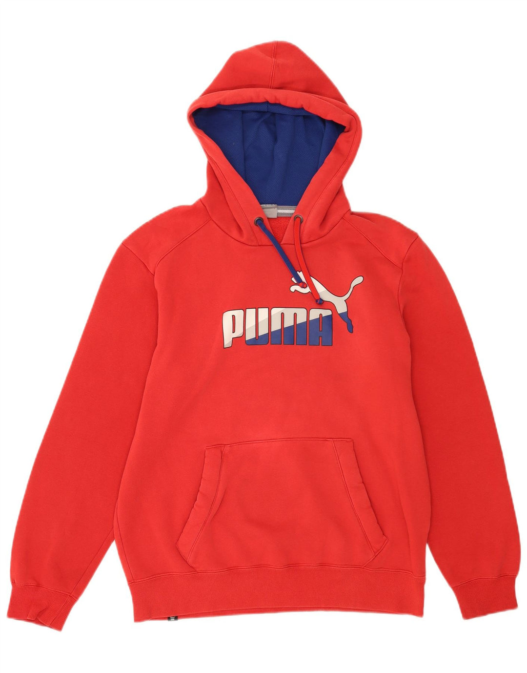 Puma Pull à Capuche Graphique Homme Rouge Moyen Coton