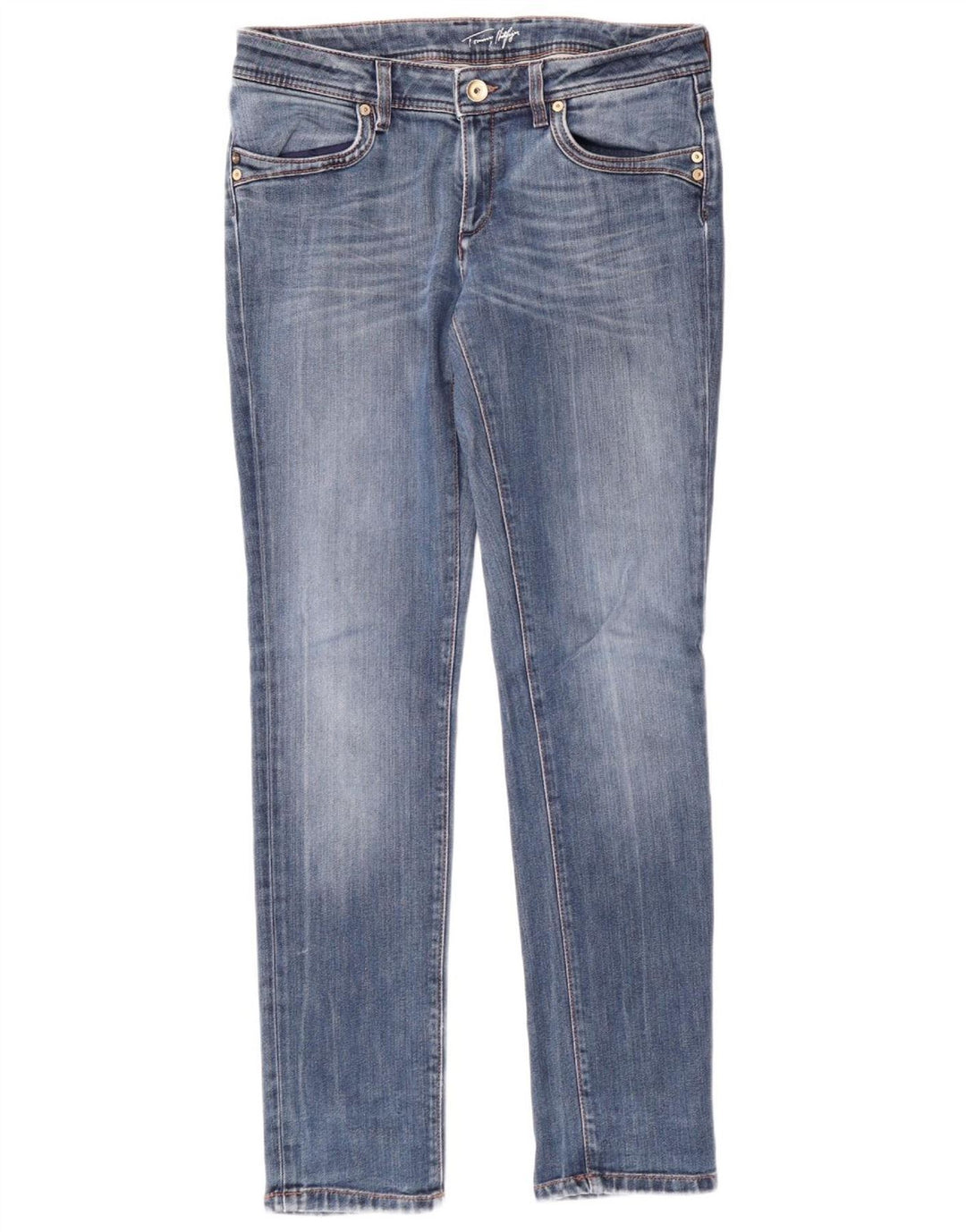 TOMMY HILFIGER Jean Slim Femme W30 L32 Bleu Coton