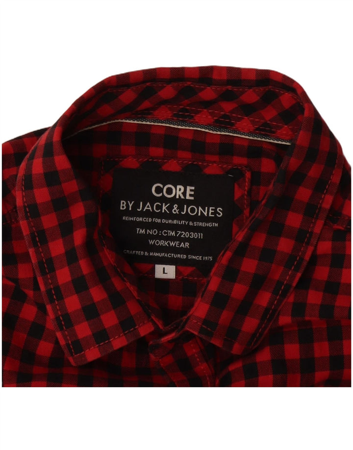 Jack & Jones Chemise Homme Grand Vichy Rouge