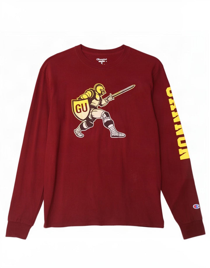 Champion Haut graphique à manches longues pour homme en coton marron petit