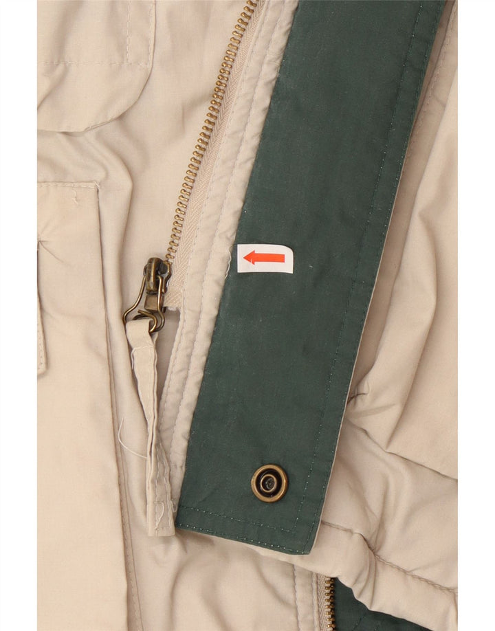 veste utilitaire homme vintage UK 40 Grand Polyester Beige