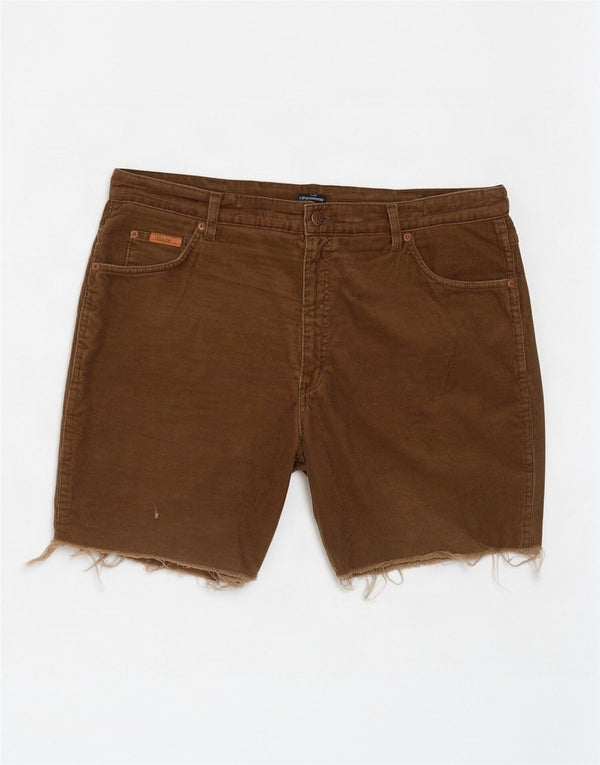 Wrangler Short Texas en velours côtelé pour homme W40 XL Kaki Coton