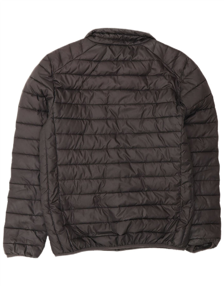 Ellesse Veste matelassée graphique pour homme UK 40 Large Noir Polyester