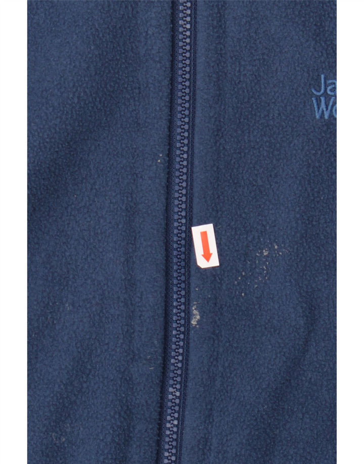 Jack Wolfskin Veste polaire doublée pour homme UK 42 Large Bleu marine Polyester