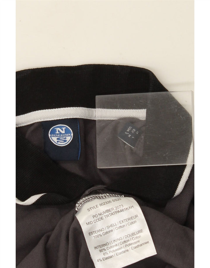 NORTH SAILS Polo Graphique Homme Petit Gris Coton