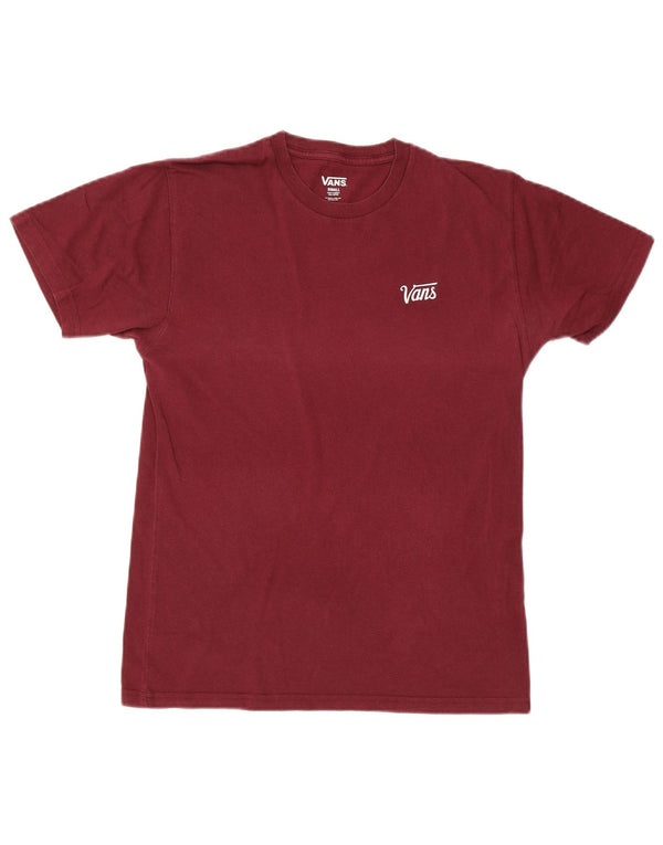 Vans T-Shirt Homme Haut Petit Coton Bordeaux