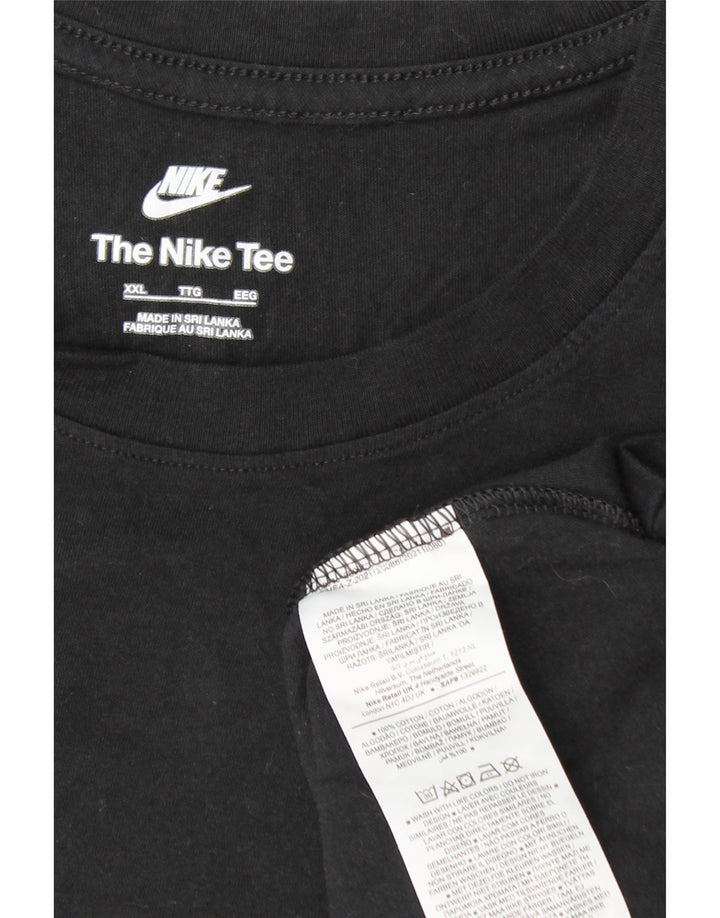 NIKE T-Shirt Homme Haut 2XL Coton Noir