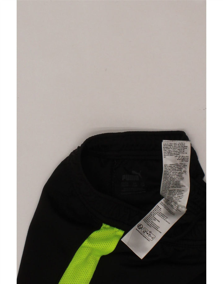 PUMA Short de sport garçon 7-8 ans Noir Colorblock Polyester