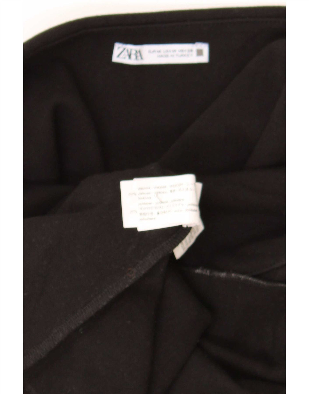 Zara Robe bustier femme UK 12 Medium Noir Viscose