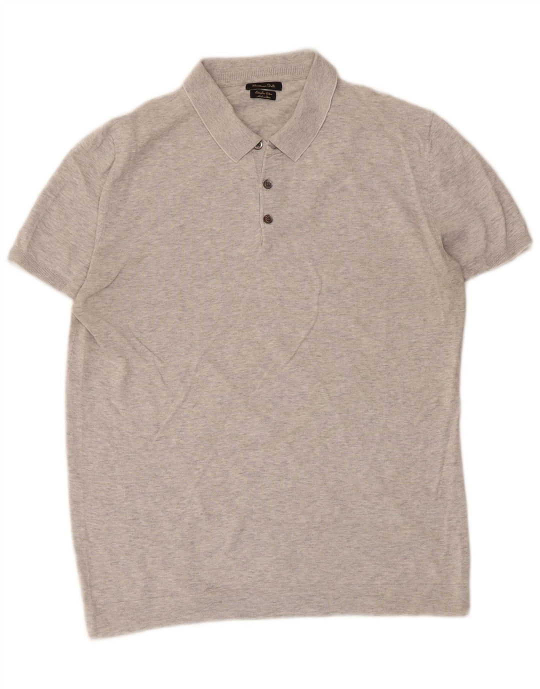 Massimo Dutti Polo Homme Gris Moyen Moucheté