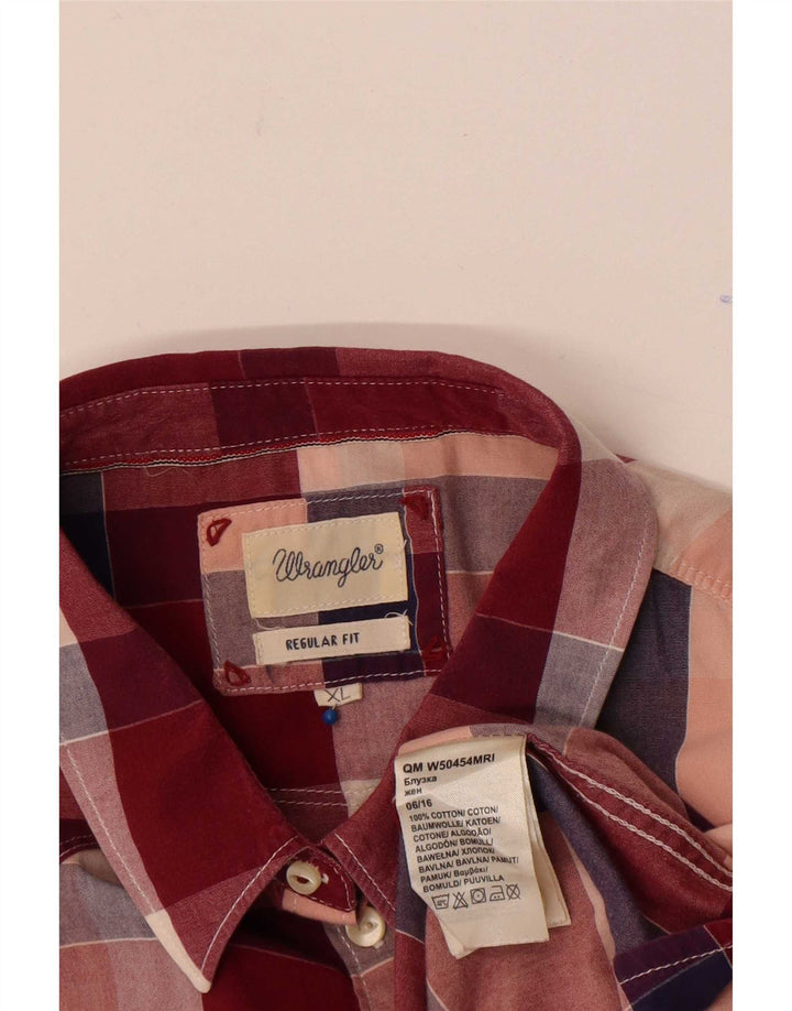 Wrangler Chemise Regular Fit Femme UK 18 XL Coton à Carreaux Multicolore