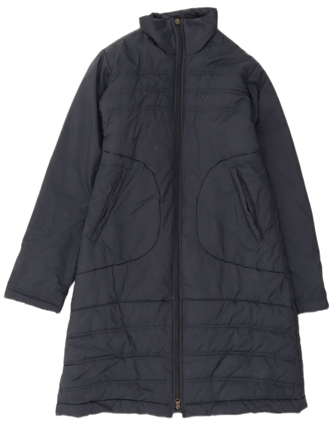 Adidas Pardessus rembourré pour femme UK 12 Bleu marine moyen Polyester