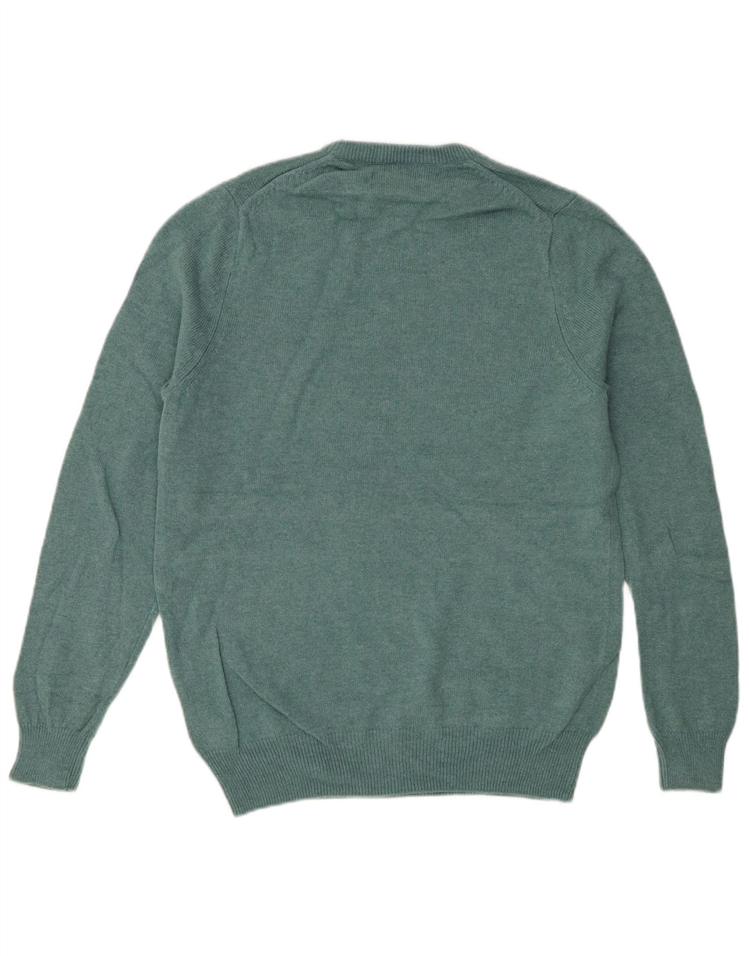 Marks & Spencer Pull Col Ras du Cou Homme Vert Moyen Laine d'Agneau