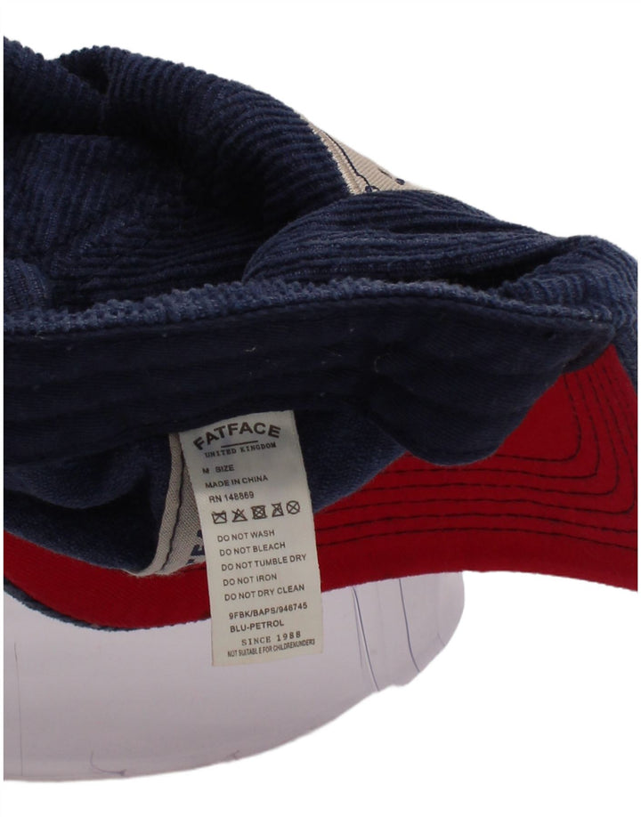Casquette de baseball en velours côtelé graphique Fat Face pour garçons 11-12 ans bleu marine moyen