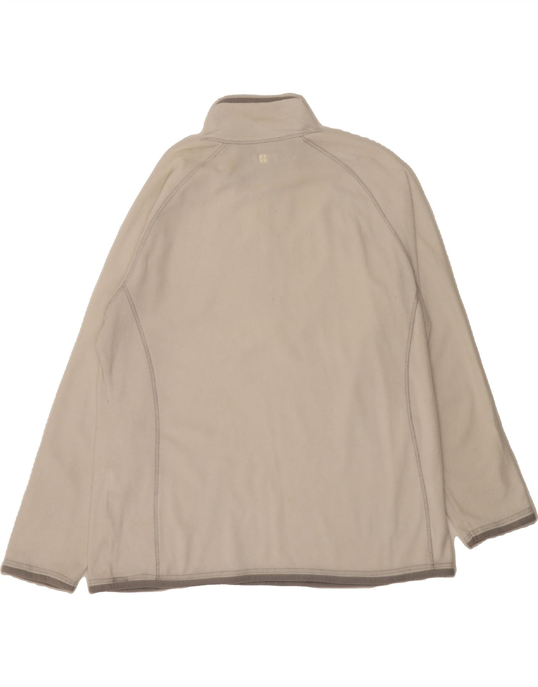MOUNTAIN WAREHOUSE Womens Zip Neck Fleece Jumper UK 20 2XL White Polyester Vintage Mountain Warehouse and Second-Hand Mountain Warehouse from Messina Hembry 