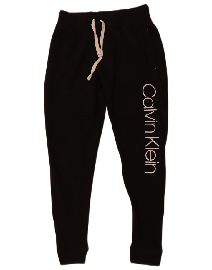 CALVIN KLEIN Pantalon de survêtement graphique pour femme Joggers UK 6 XS Noir