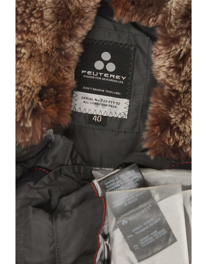 PEUTEREY Veste matelassée IT 40 Small Gris Polyamide Femme
