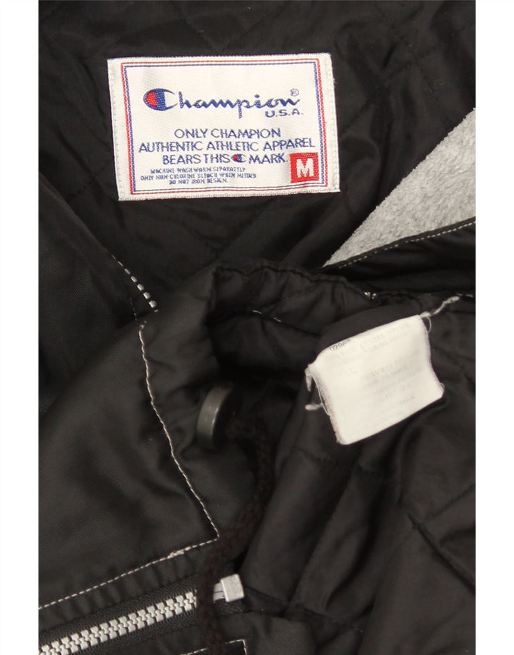 CHAMPION Veste coupe-vent à capuche pour homme UK 38 Medium Noir Polyamide