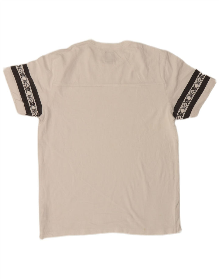 Vans T-shirt graphique en coton color block blanc moyen pour homme