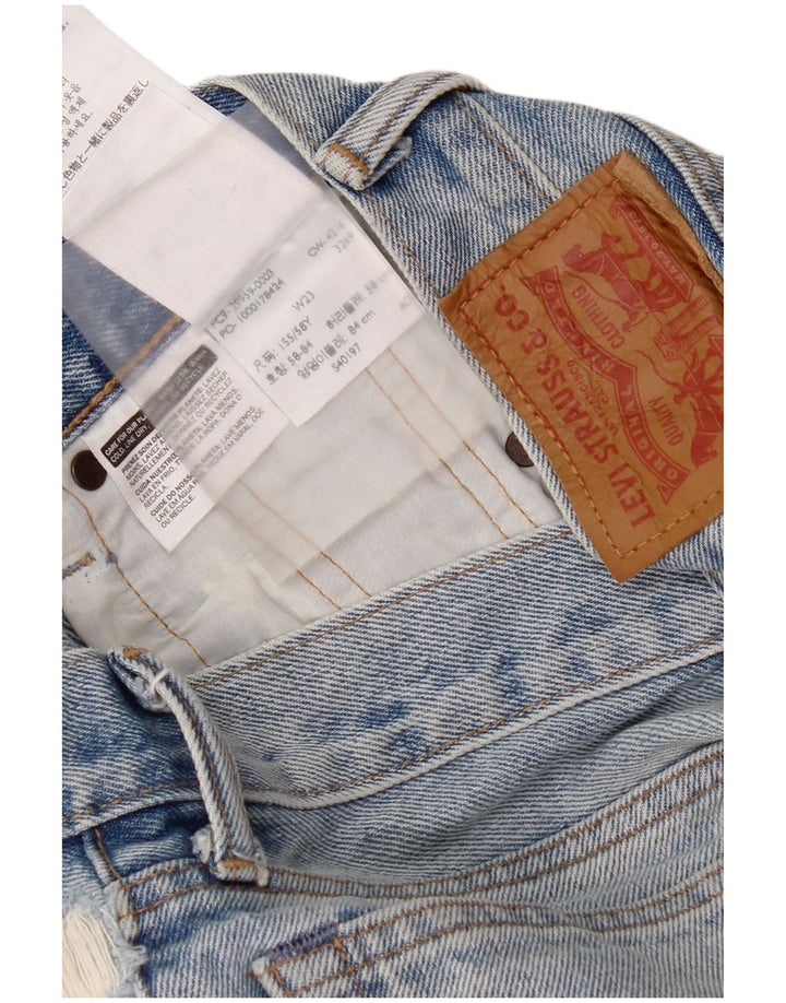 Levi's Short en jean vieilli 505 pour garçon 5-6 ans W23 Bleu coton