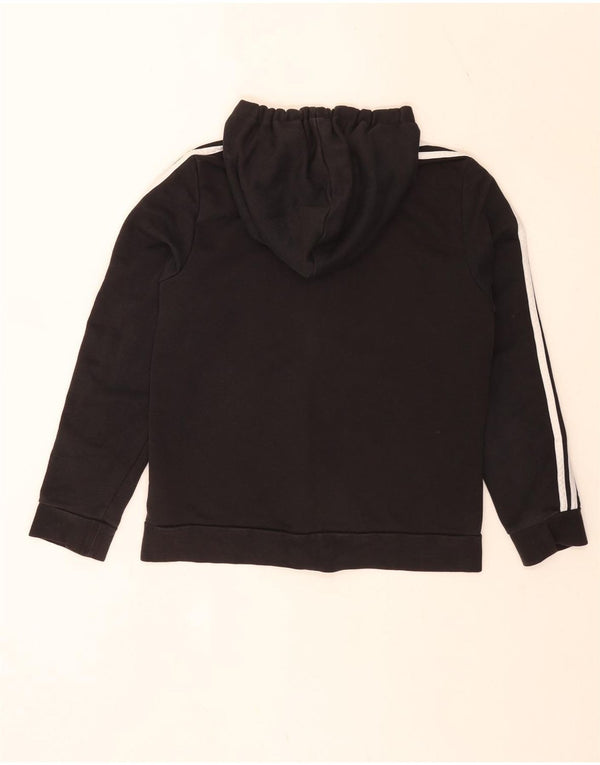 Adidas Pull à capuche zippé coupe régulière pour femme UK 16/18 Grand Noir Sports