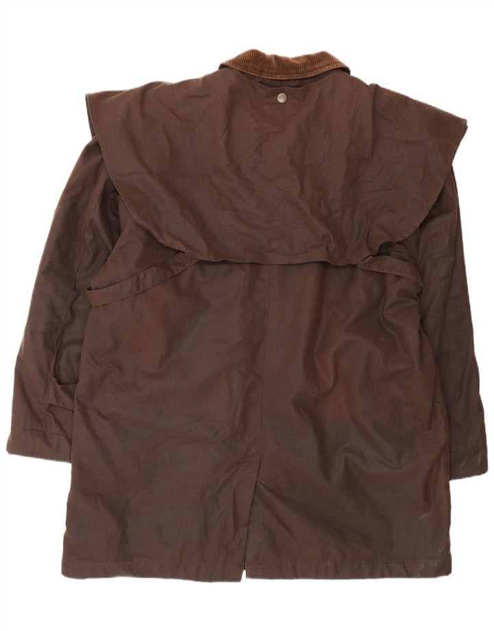 Derby Veste en coton ciré pour homme UK 40 Large Marron
