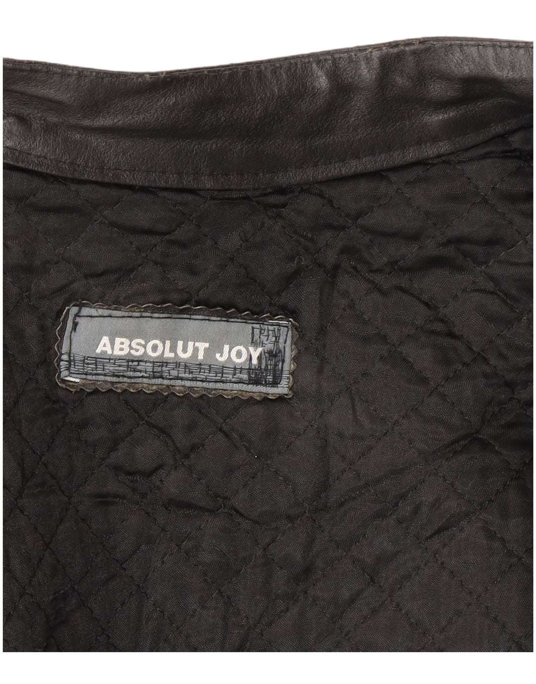 veste en cuir homme vintage UK 40 Grand cuir noir