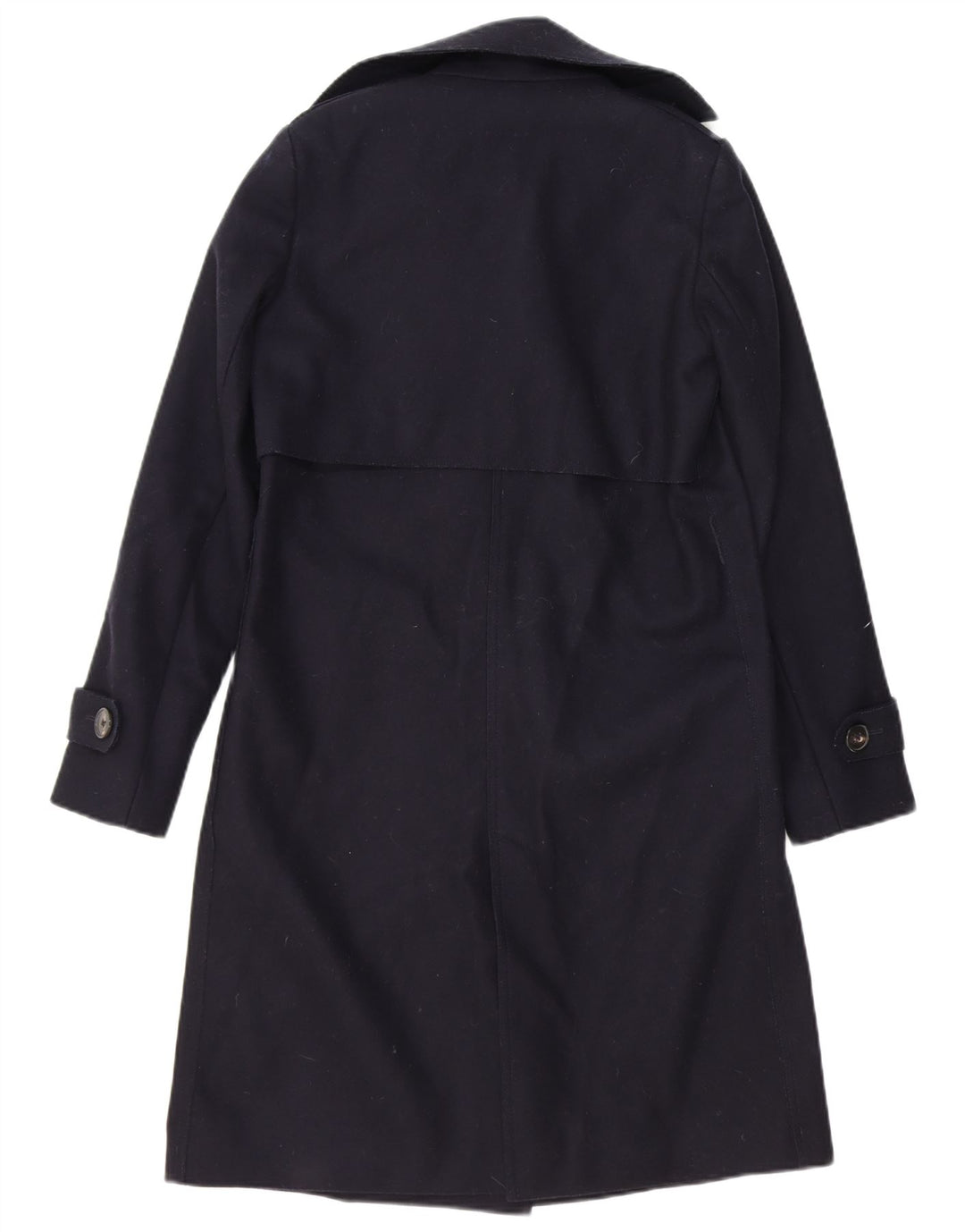 MASSIMO DUTTI Womens Oversized Double Breasted Coat EU 34 2XS Navy Blue