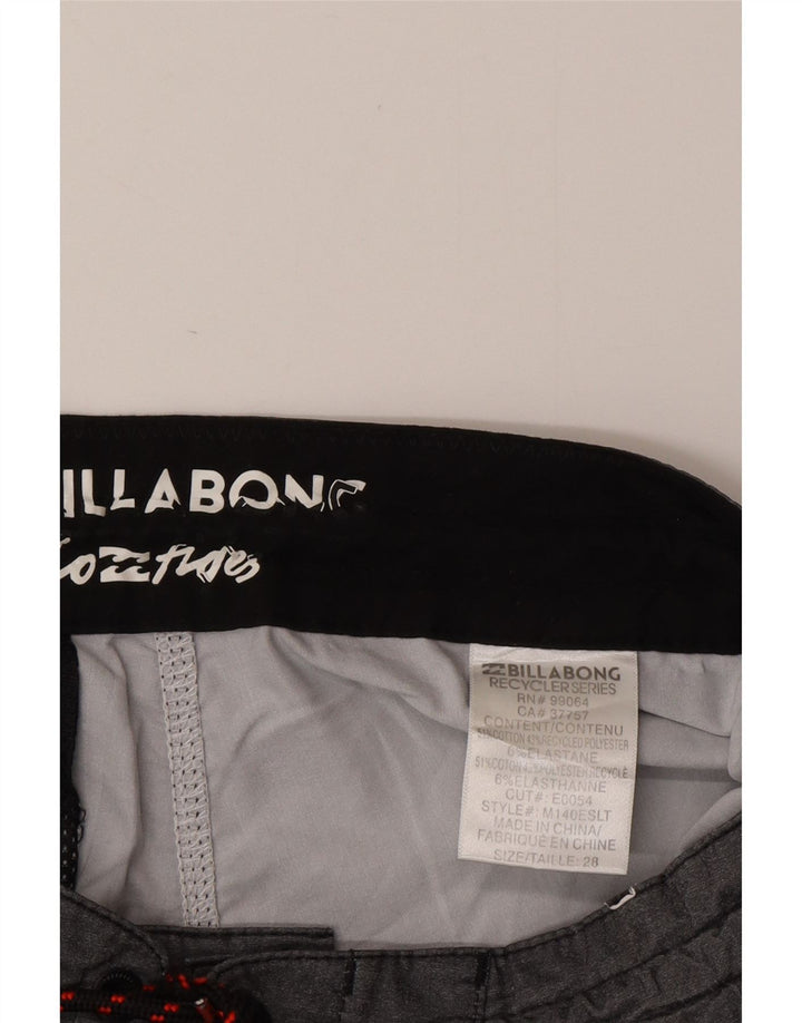 BILLABONG Short de Bain Homme Petit Gris Rayé Coton