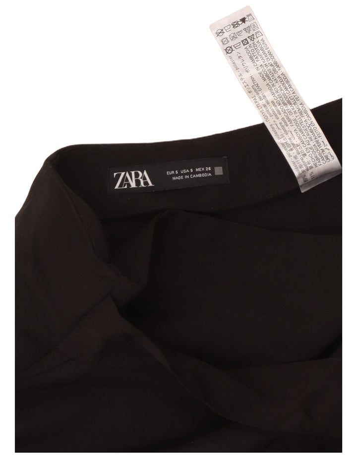 ZARA Femme Mini Jupe Petit W26 Noir Polyester