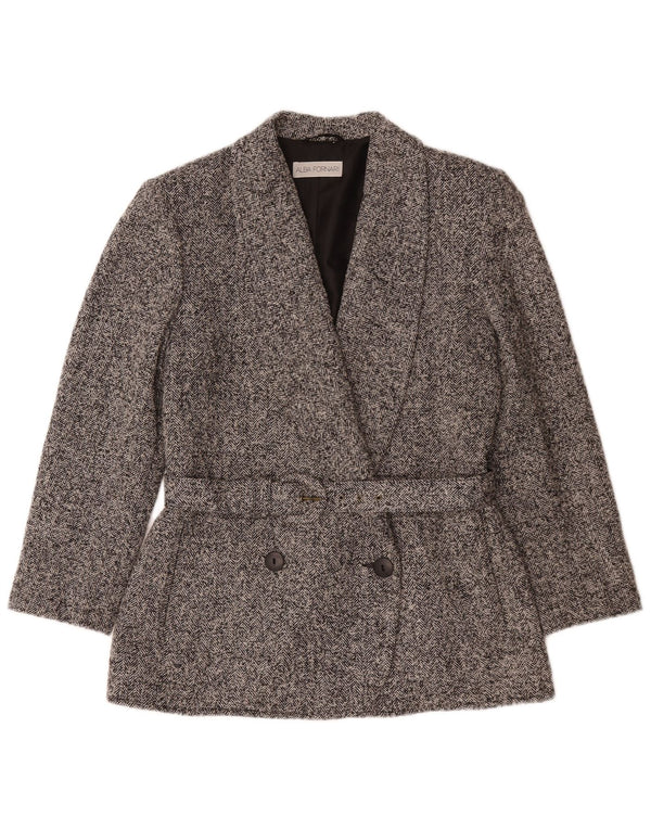 Alba Fornari Blazer Femme Blazer Veste IT 46 Grand Gris Chevrons
