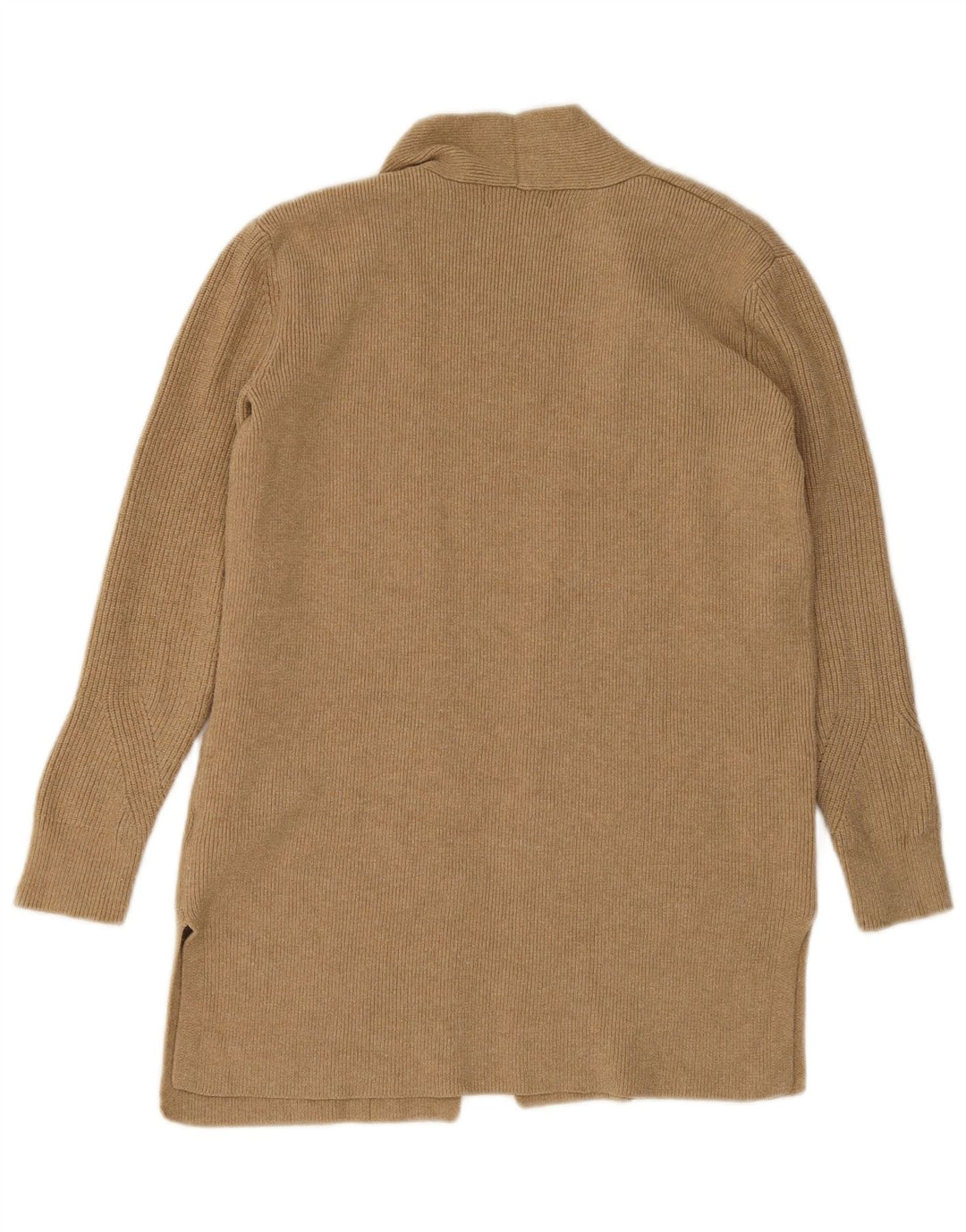 Marks & Spencer Pull Cardigan Ouvert pour Femme UK 8 Petite Viscose Beige