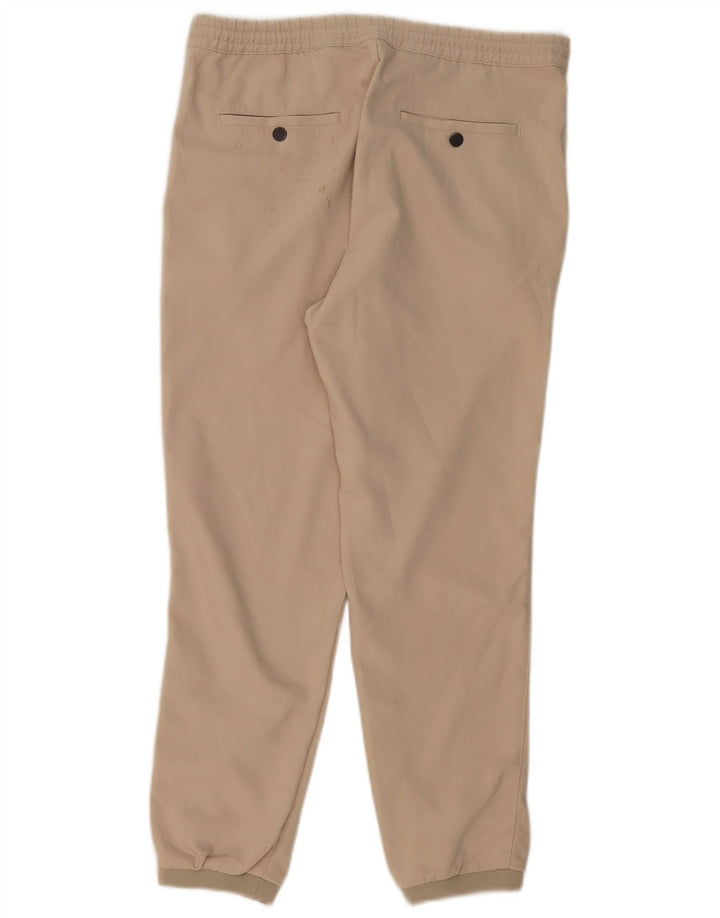 ZARA Pantalon Chino Joggers Homme Moyen W32 L28 Beige Polyester