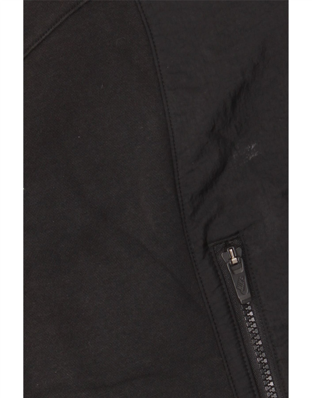 Nike Pull à capuche zippé pour homme Petit coton noir