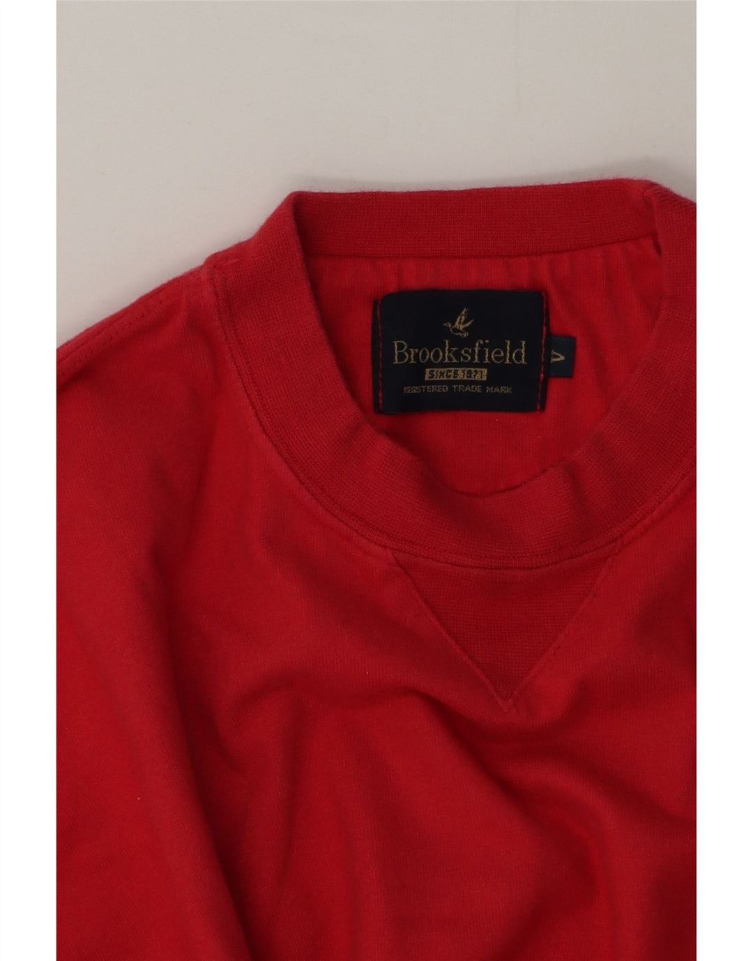 Brooksfield Sweat-shirt pour homme Rouge Taille L